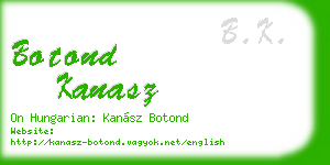 botond kanasz business card